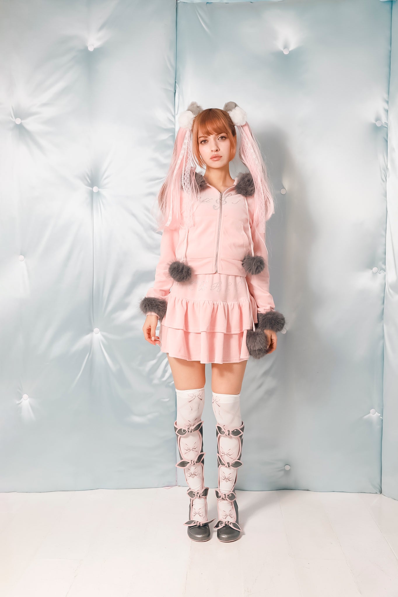 ♫⋆。♪ popstar velour skirt ₊˚♬ ゚. available from February 3rd!