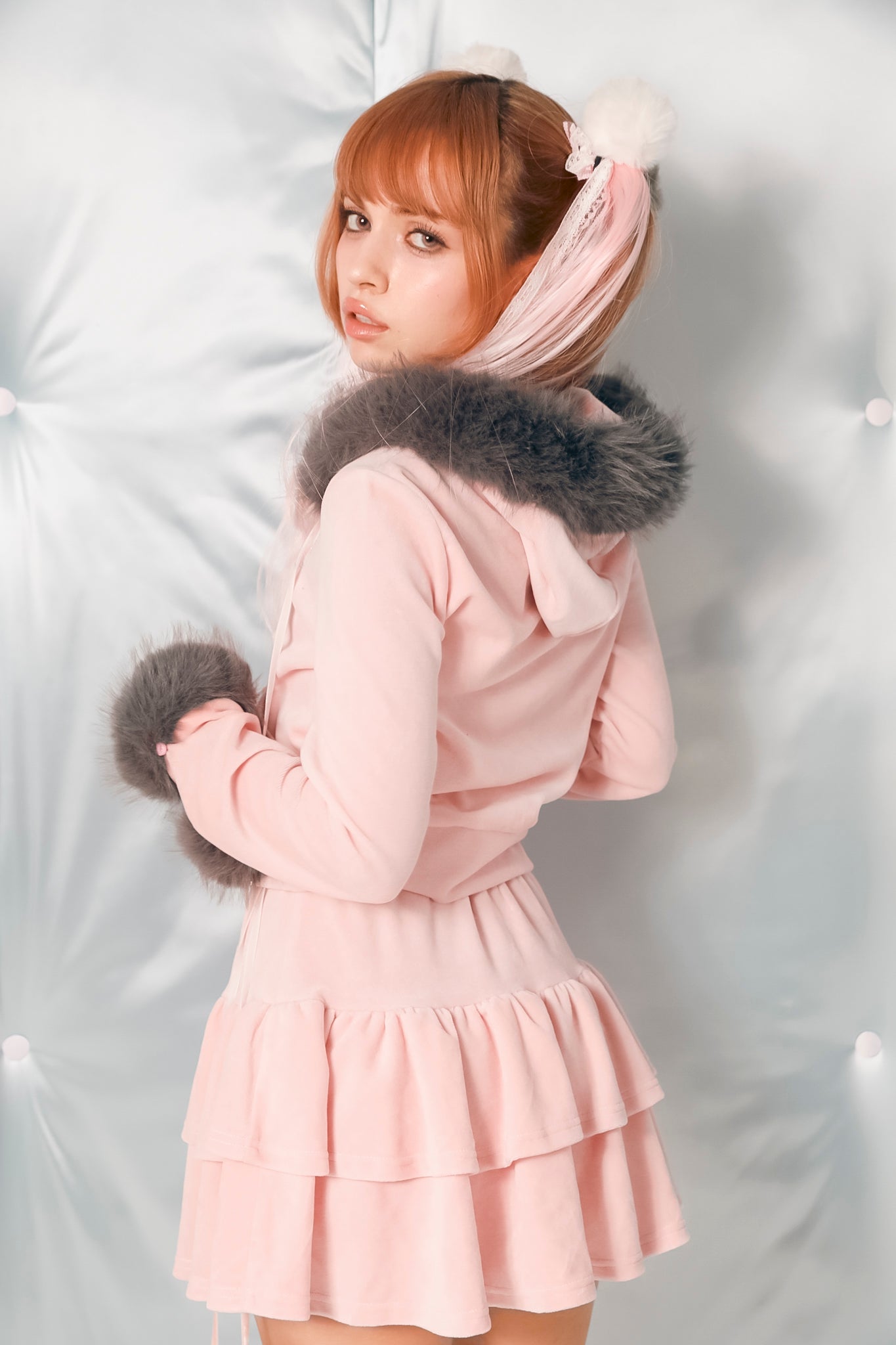 ♫⋆。♪ popstar velour skirt ₊˚♬ ゚. available from February 3rd!