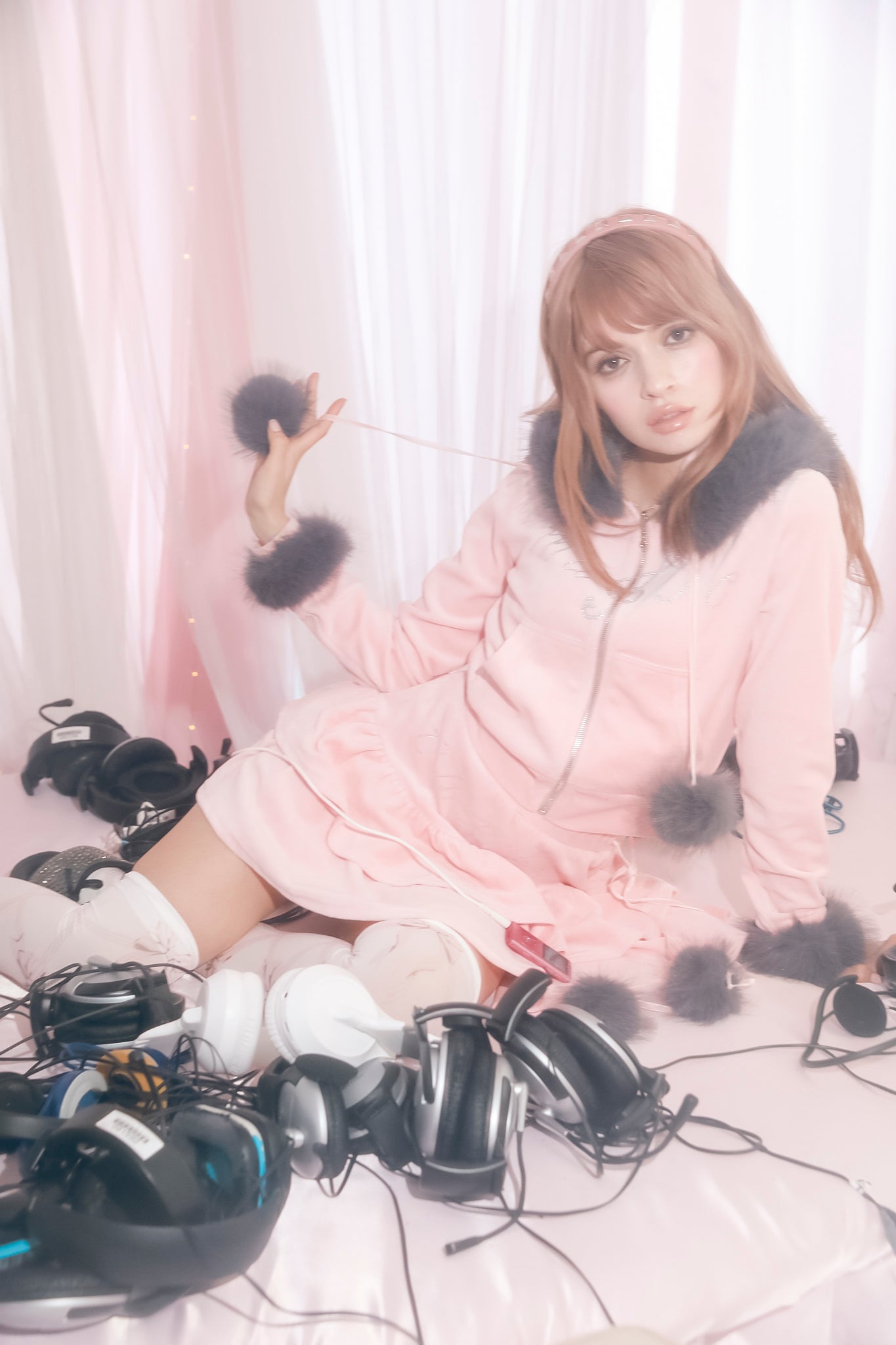 ♫⋆｡♪ popstar velour skirt ₊˚♬ ﾟ. available from February 3rd!